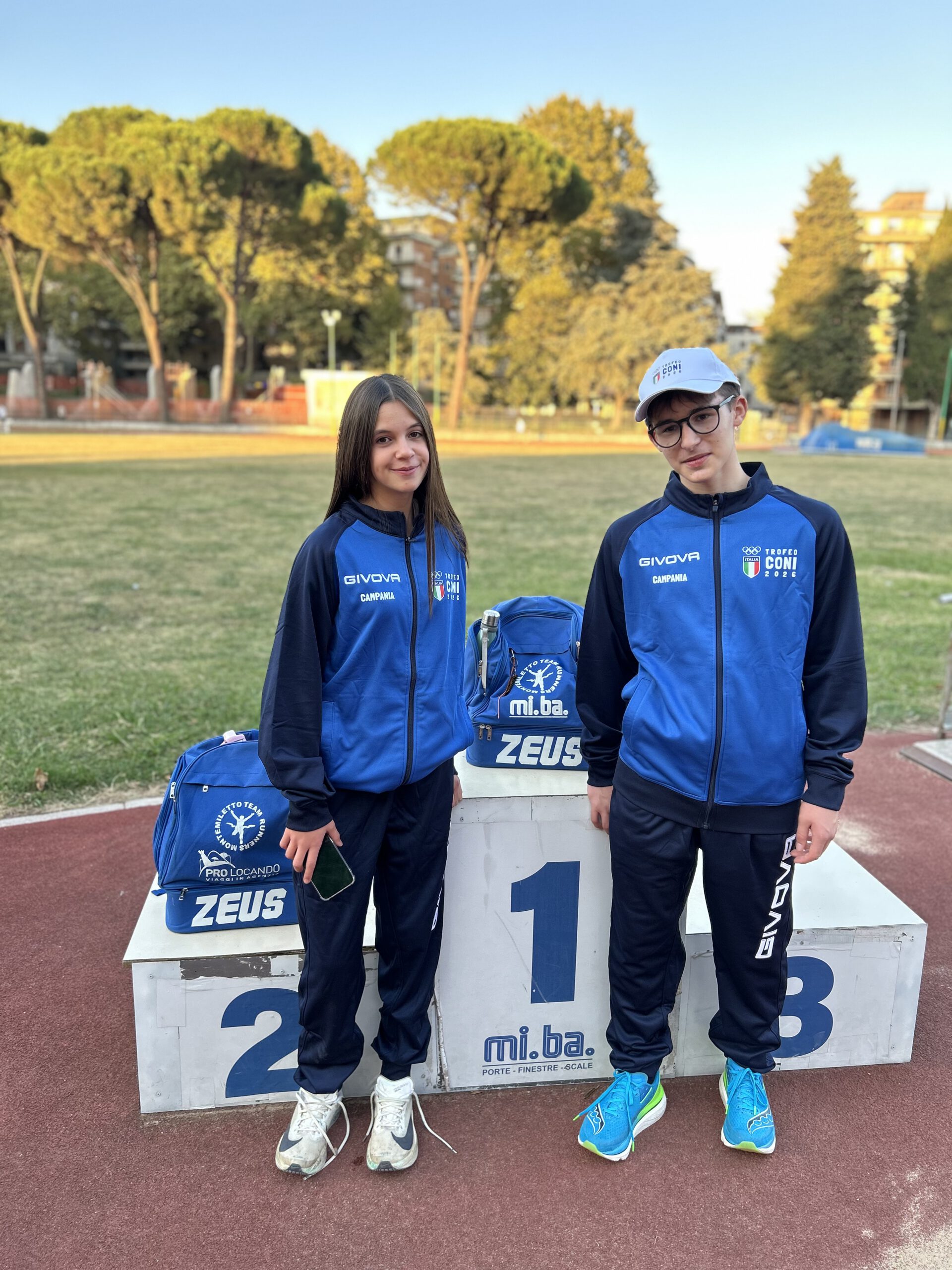 Ludovica e Francesco al trofeo nazionale Coni 2026